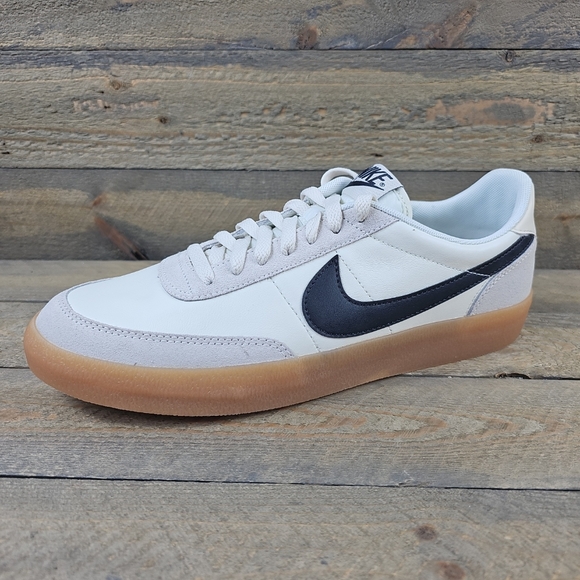 Nike Men's Killshot 2 Leather Shoes Sneakers Sail Oil Grey Gum Yellow NEW - Picture 2 of 10